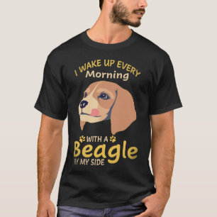 T-shirt 16 Je me réveille chaque matin avec un Beagle à me