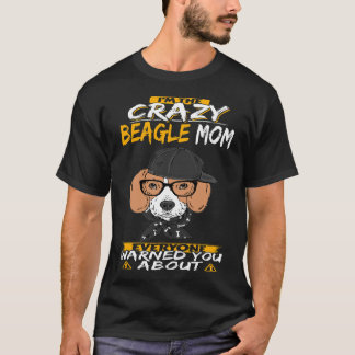 T-shirt 16 Je suis la mère Beagle folle