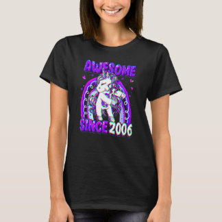 T-shirt 16 Years Old Unicorn Flossing 16th Birthday Girl U