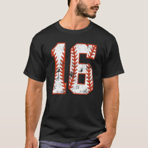 T-shirt 16e anniversaire Baseball Seize 16 ans Garçon Gir