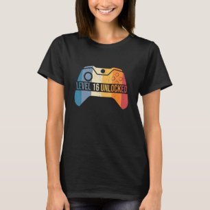 T-shirt 16ème Anniversaire Chemise 16 B-Day Girls Boys Né 