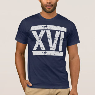 T-shirt 16ème pièce en t AFFLIGÉE d'anniversaire de