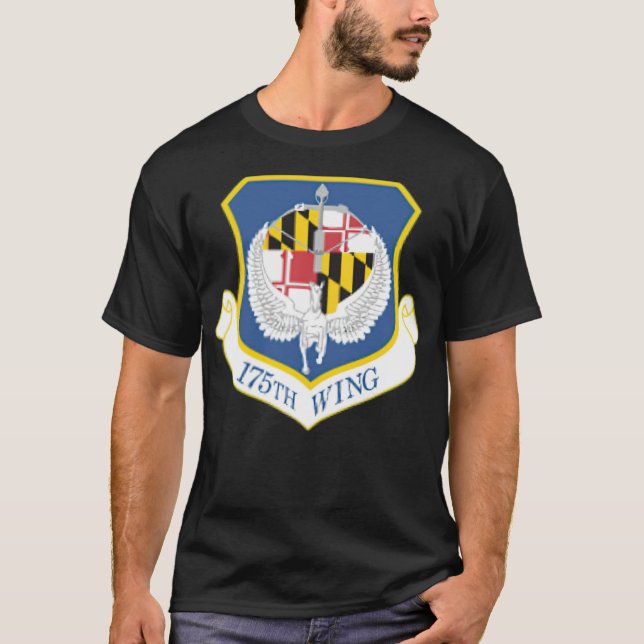 T-shirt 175E Escadre Maryland Garde Aérienne Garde Nationa (Devant)