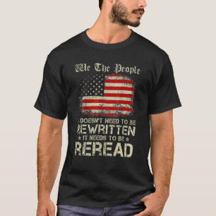 T-shirt 1776 États-Unis Drapeau Nous le peuple qu'il n'a p