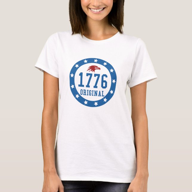T-shirt 1776 Original 4 July Badge (Devant)