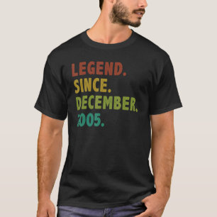 T-shirt 17 ans de légende depuis décembre 2005 17e naissan