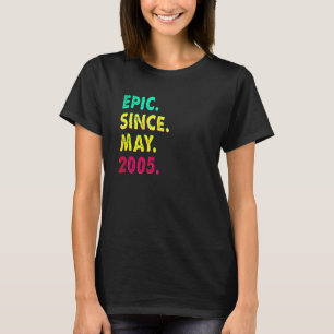 T-shirt 17 ans  Épique depuis mai 2005 17e anniversaire Vi