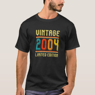 T-shirt 17 Ans Pour Hommes Femmes Rétro Vintage 2004