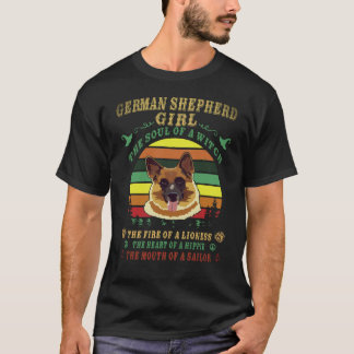 T-shirt 17 Berger Allemand Fille L'Âme D'Une Sorcière Le F