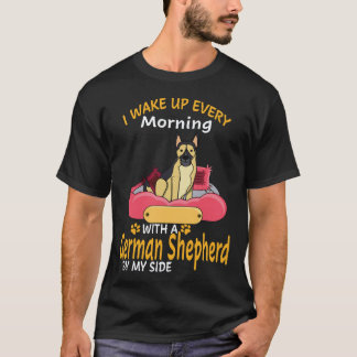 T-shirt 17 Je me réveille chaque matin avec un berger alle