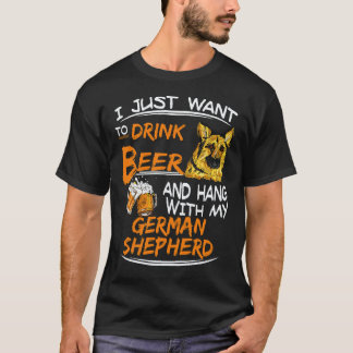 T-shirt 17 Je veux juste boire de la bière et traîner avec