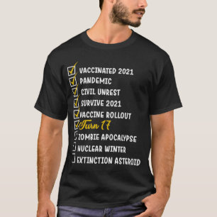 T-shirt 17e anniversaire 17 ans Quarantine Anniversaire Pa