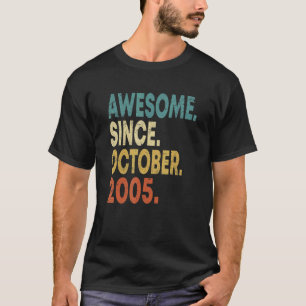T-shirt 17e anniversaire 17 ans stupéfiant depuis novembre