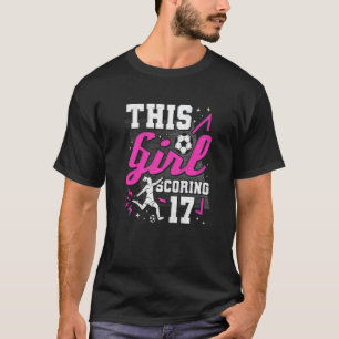 T-shirt 17e anniversaire Cette fille qui marque 17 ans de