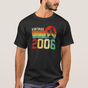 T-shirt 17e anniversaire Vintage 2006 Retro Boy Girl 17 an