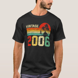 T-shirt 17e anniversaire Vintage 2006 Retro Boy Girl 17 Ye