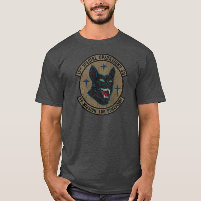T-shirt 17e escadron d'opérations spéciales USAF V02 (Devant)