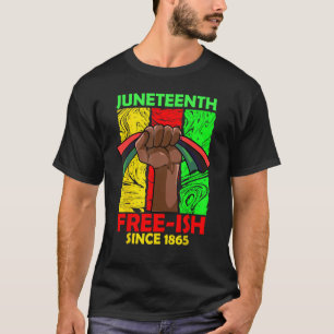 T-shirt 17ème franc-ish depuis 1865 Black Fist Pan Afri