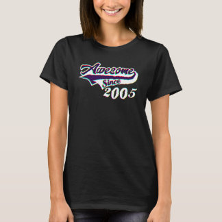 T-shirt 17th Birthday Awesome Since 2005 Age Of Perfection
