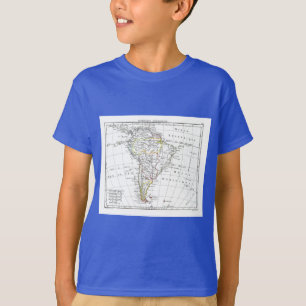 T-shirt 1806 carte - L'Amérique Méridionale