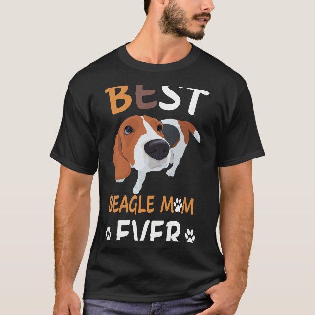 T-shirt 182 Meilleur Beagle Maman Jamais (Devant)