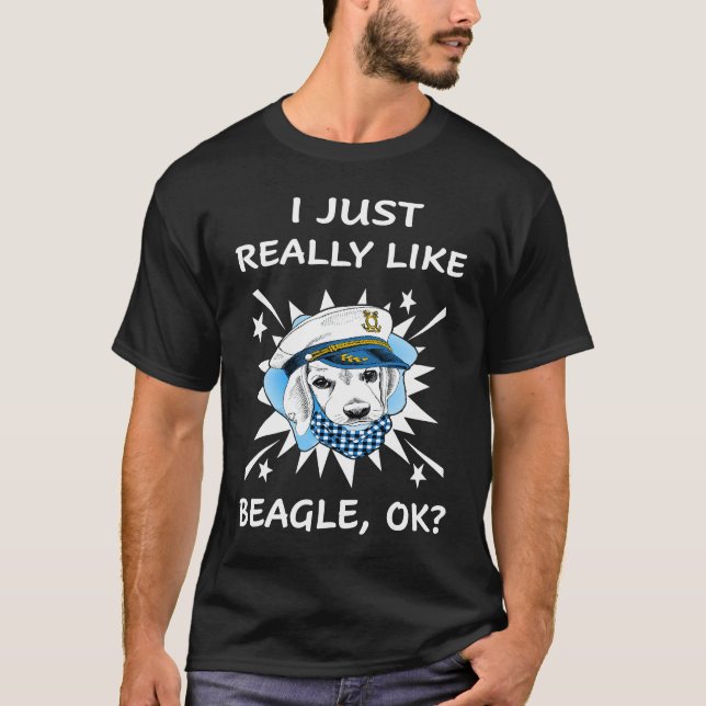 T-shirt 185 J'Aime Vraiment Le Beagle (Devant)