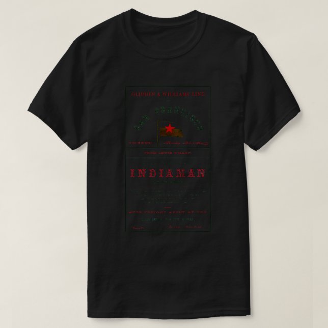 T-shirt 1860 Clipper Ship Indiaman (Design devant)