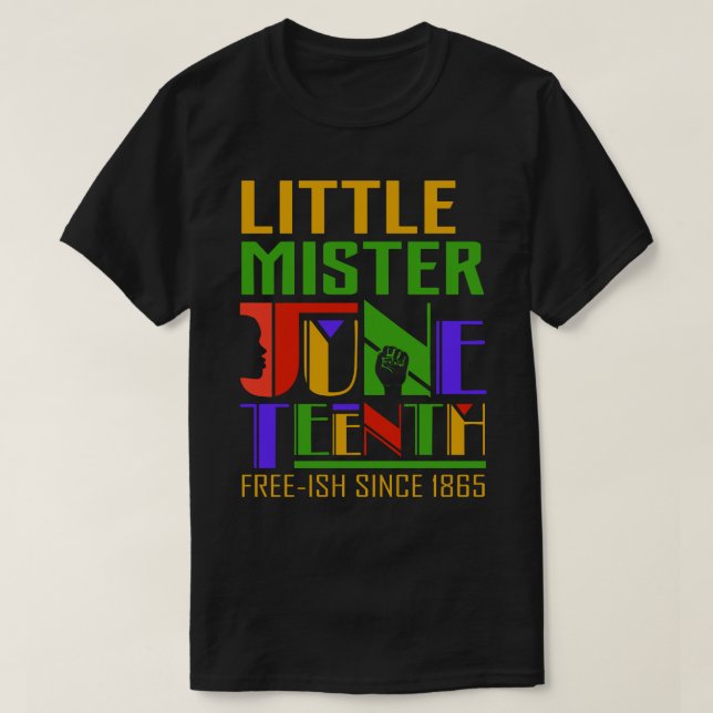 T-shirt 1865 La vie noire compte 1865 Little Mister T (Design devant)