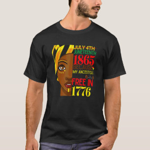 T-shirt 1865 parce que mes ancêtres n'étaient pas libres