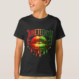 T-shirt 1865 Queen Black Melanin Lips African F