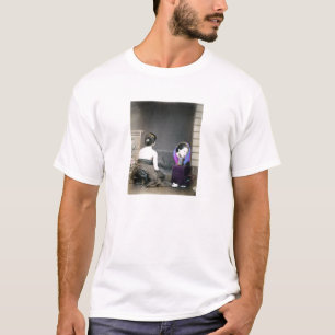 T-shirt 1870 Femme japonaise dans la salle à manger