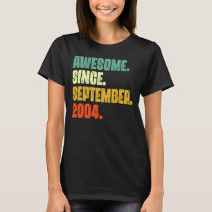 T-shirt 18 Ans Awesome Depuis Septembre 2004 18
