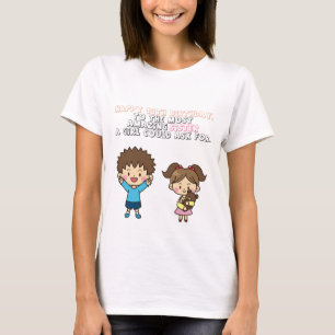T-shirt 18 ans heureux pour ma chère soeur