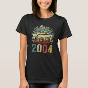 T-shirt 18 Ans Vintage Novembre 2004 18e Anniversaire M