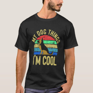 T-shirt 18 choses que mon chien pense que je suis cool Ber