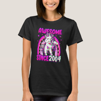 T-shirt 18 Years Old Unicorn Flossing 18th Birthday Girl U