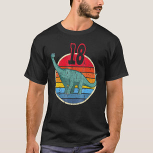 T-shirt 18e anniversaire I Brachiosaurus Diplodocus I Fami