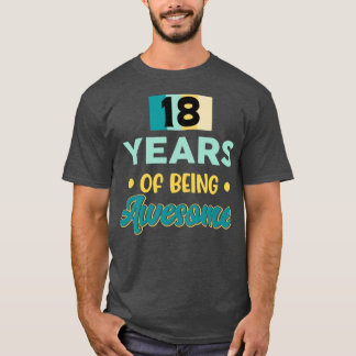 T-shirt 18e Anniversaire Vintage pour garçon d'anniversair