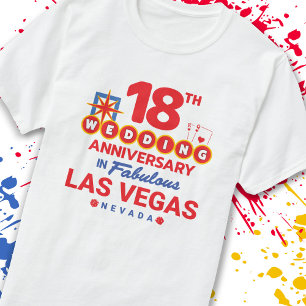 T-shirt 18e Wedding Anniversary