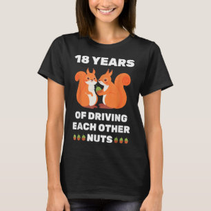 T-shirt 18ème 18 Anniversaire Mariage drôle Couple pour