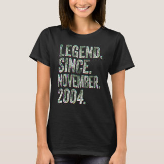 T-shirt 18th Birthday  November Born 18 Years Legend Since