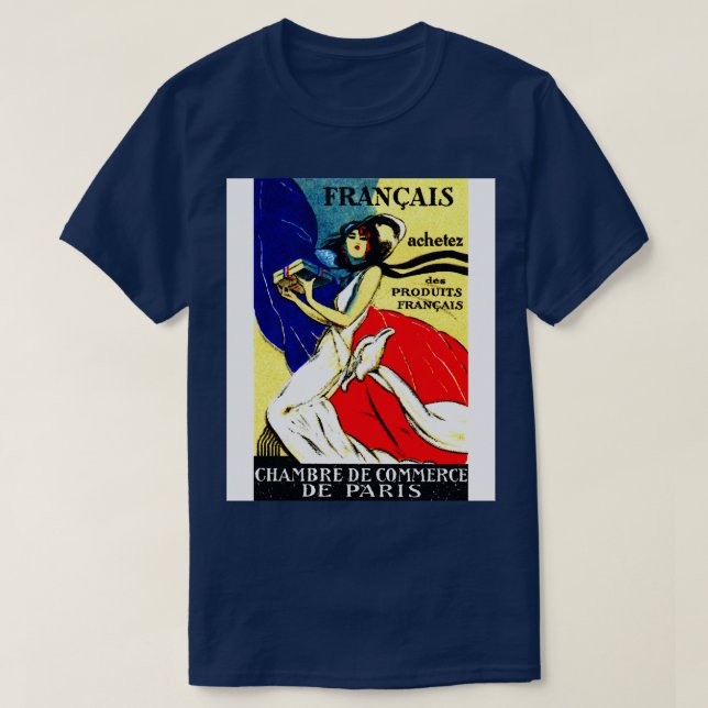 T-shirt 1920 Acheter des produits français (Design devant)
