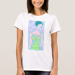 T-shirt 1920 Cancer Zodiac Femme en vert