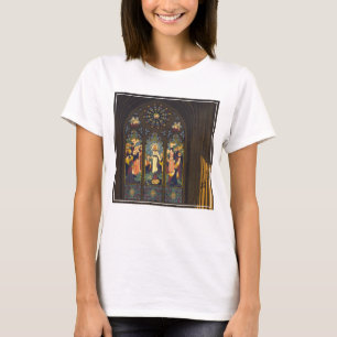 T-shirt 1923 Affiche D'Une Église Avec Fenêtre En Verre Ti