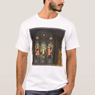 T-shirt 1923 Affiche D'Une Église Avec Fenêtre En Verre Ti