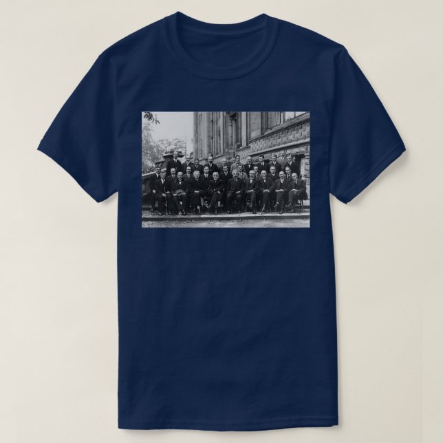 T-shirt 1927 Conférence Solvay sur la mécanique quantique  (Design devant)