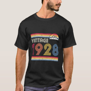 T-shirt 1928 Cadeau D'Anniversaire Vintage Pour Hommes Fem