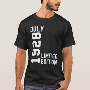 T-shirt 1928 Juillet Bonne fête d'anniversaire