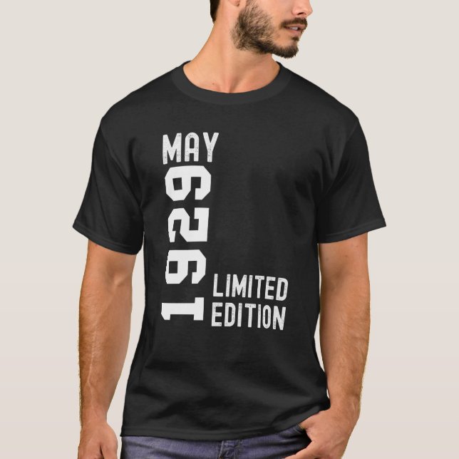 T-shirt 1929 Mai Bonne fête d'anniversaire (Devant)