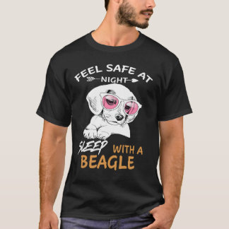 T-shirt 192 Sens En Sécurité La Nuit Sommeil Avec Un Beagl